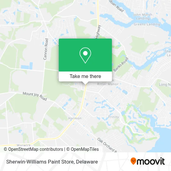 Sherwin-Williams Paint Store map