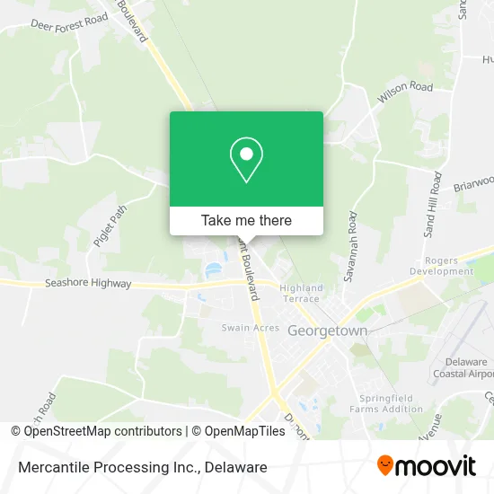 Mercantile Processing Inc. map