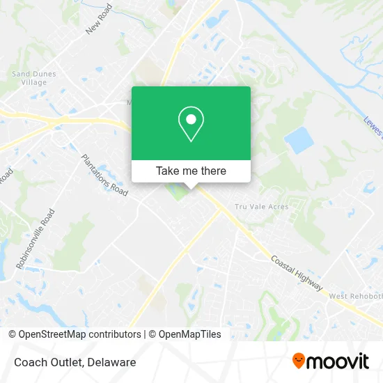 Coach Outlet map