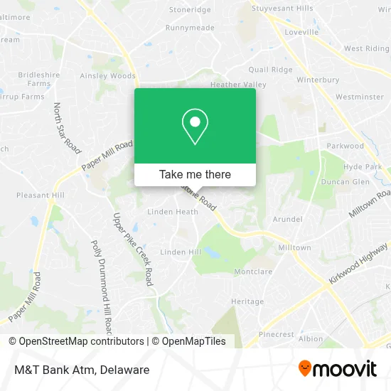 M&T Bank Atm map
