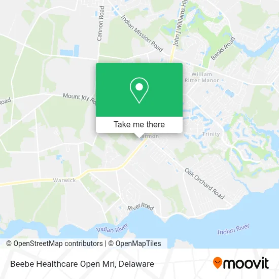 Beebe Healthcare Open Mri map