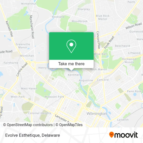 Evolve Esthetique map