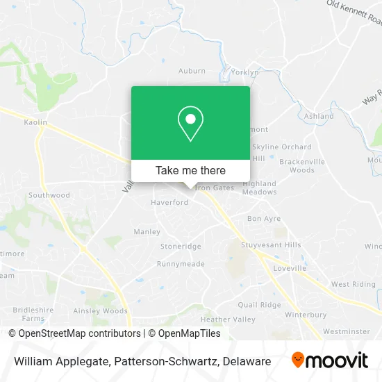 William Applegate, Patterson-Schwartz map