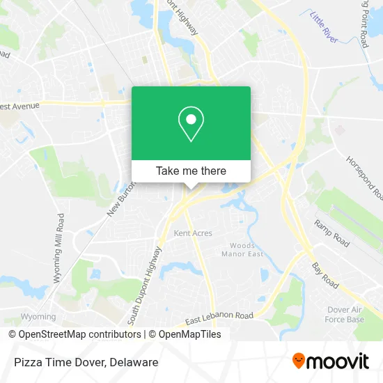 Pizza Time Dover map