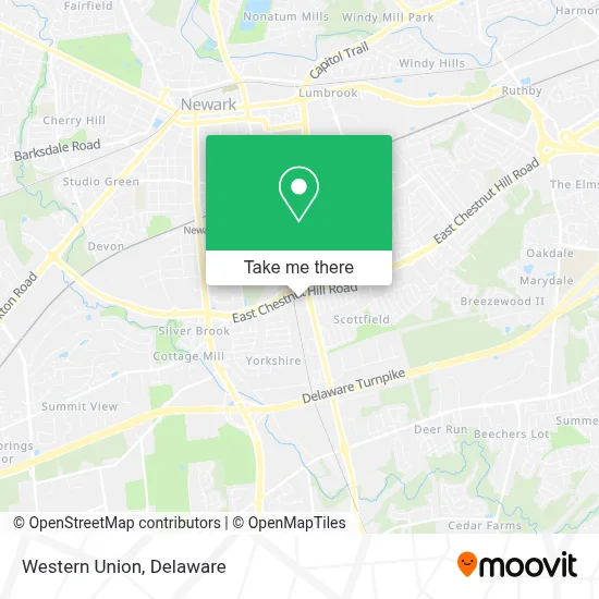 Western Union map