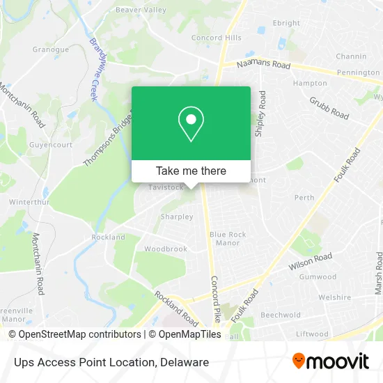 Ups Access Point Location map