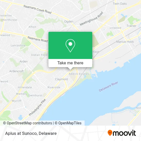 Aplus at Sunoco map