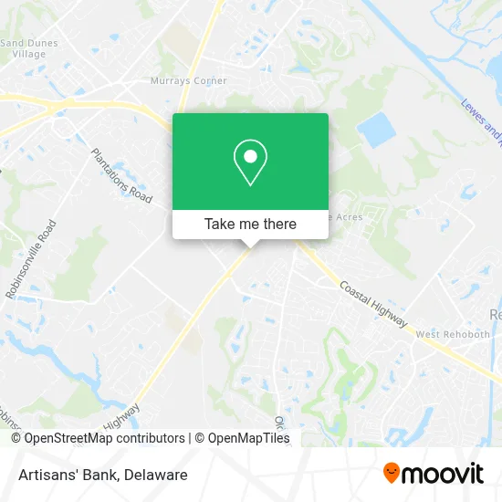 Artisans' Bank map