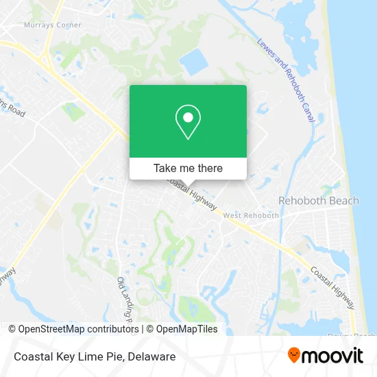 Coastal Key Lime Pie map