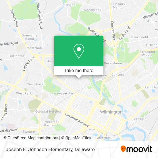 Joseph E. Johnson Elementary map