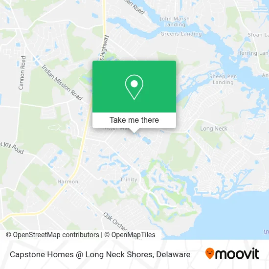 Capstone Homes @ Long Neck Shores map
