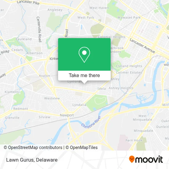 Lawn Gurus map