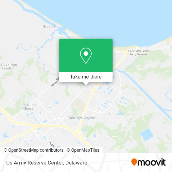 Us Army Reserve Center map