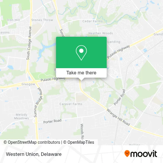 Western Union map