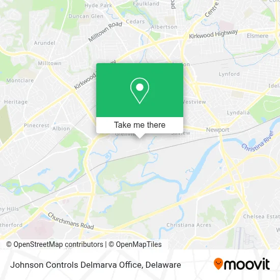 Johnson Controls Delmarva Office map