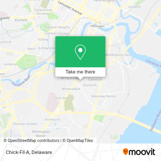 Chick-Fil-A map