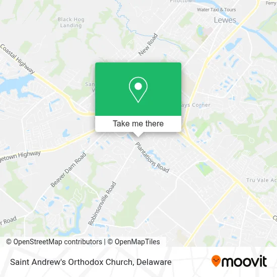 Saint Andrew's Orthodox Church map