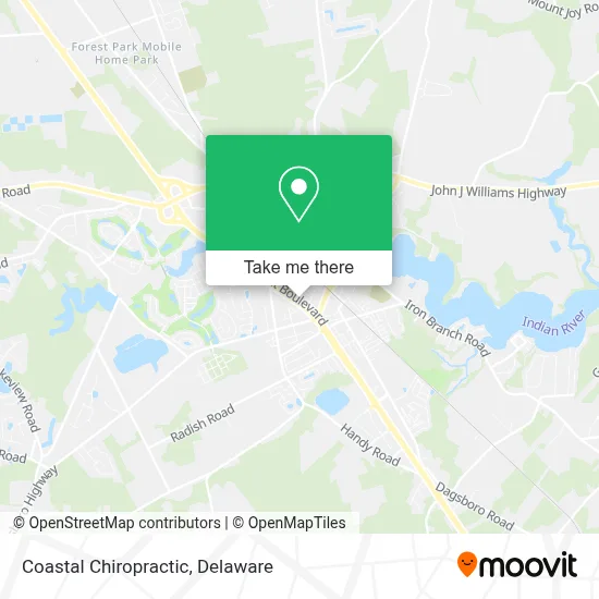 Coastal Chiropractic map