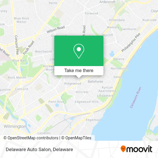 Delaware Auto Salon map