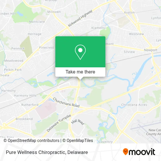 Pure Wellness Chiropractic map