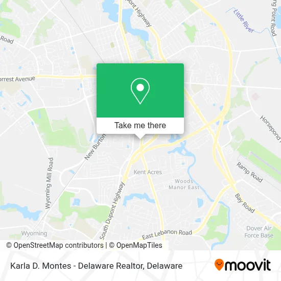 Karla D. Montes - Delaware Realtor map