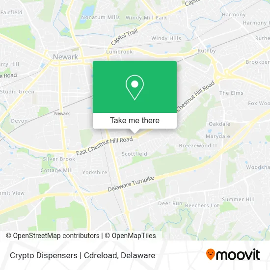 Crypto Dispensers | Cdreload map