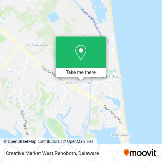 Creative Market West Rehoboth map