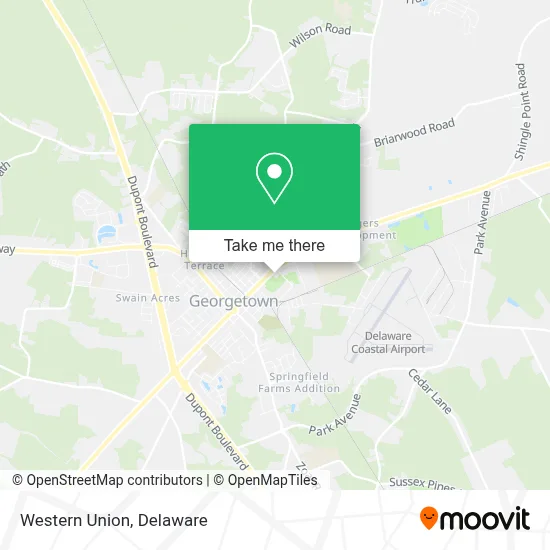Western Union map