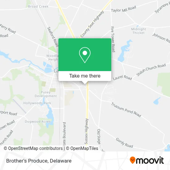 Brother's Produce map