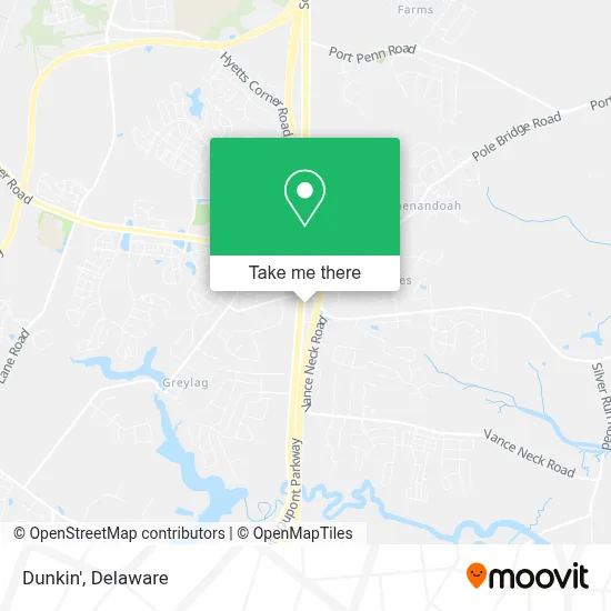 Dunkin' map