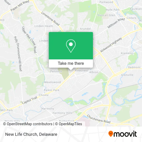 New Life Church map