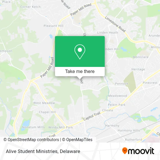 Alive Student Ministries map