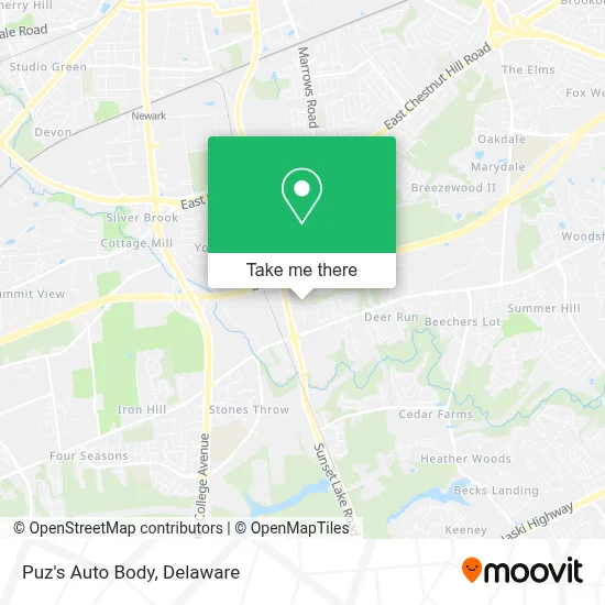 Puz's Auto Body map