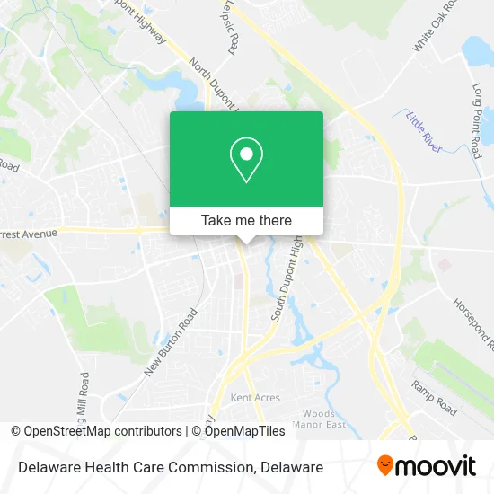 Delaware Health Care Commission map
