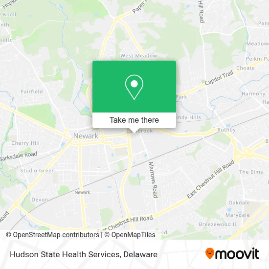 Hudson State Health Services map