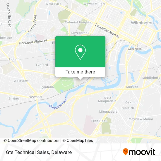Gts Technical Sales map