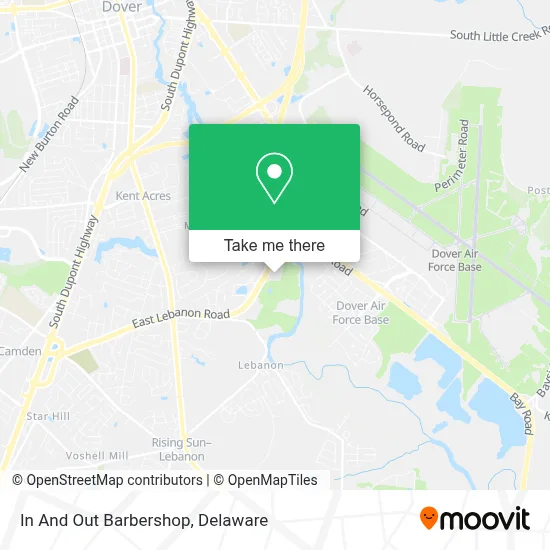 In And Out Barbershop map