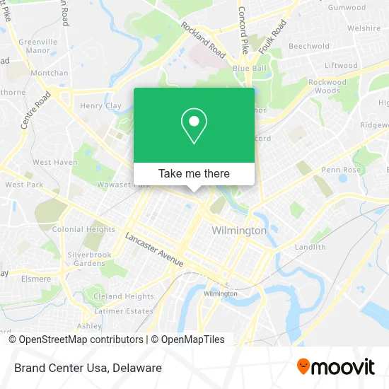 Brand Center Usa map