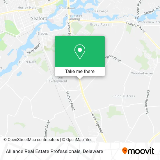 Alliance Real Estate Professionals map