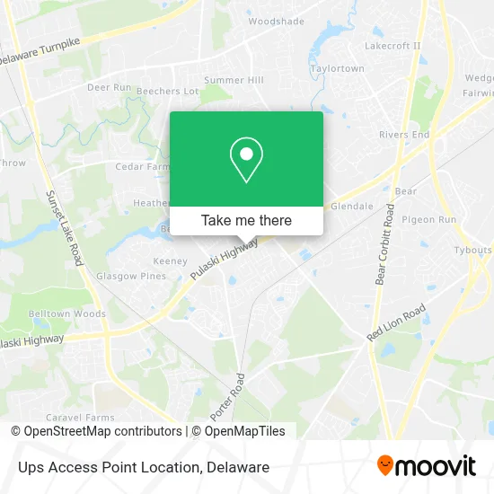 Ups Access Point Location map