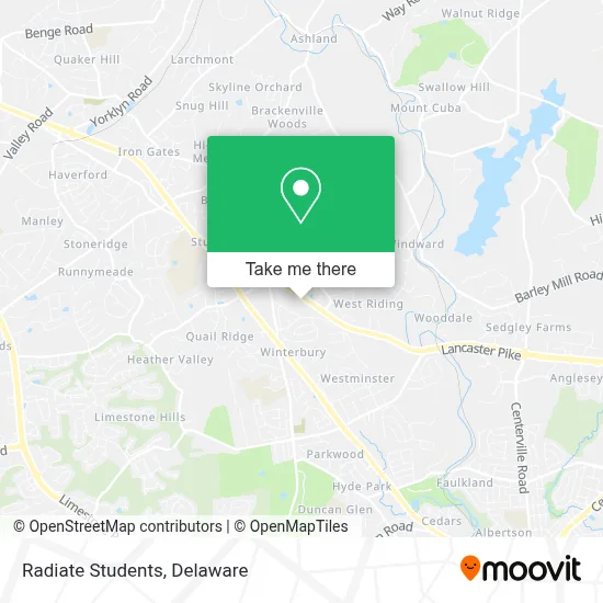 Radiate Students map
