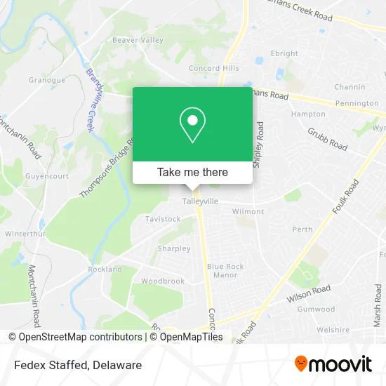 Fedex Staffed map