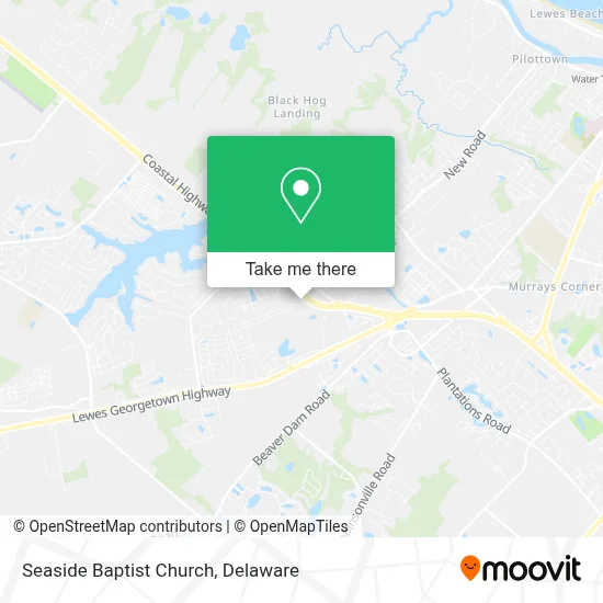 Seaside Baptist Church map
