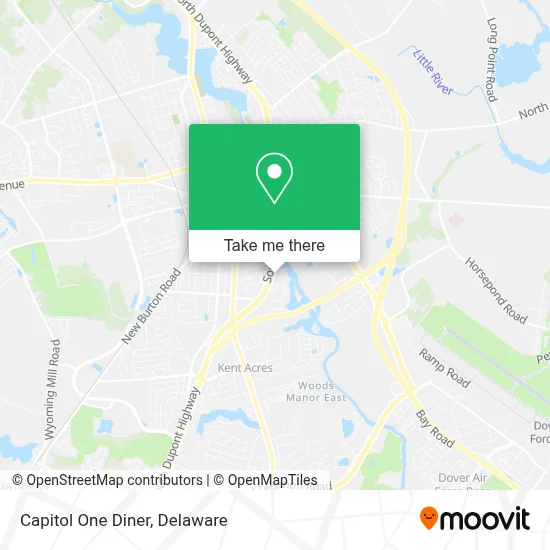 Capitol One Diner map