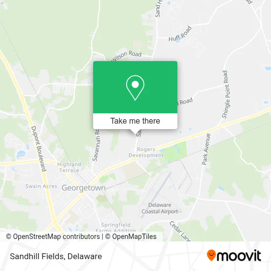 Sandhill Fields map
