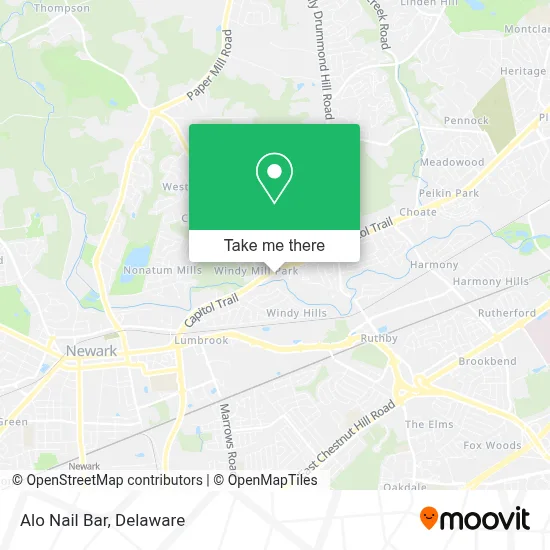 Alo Nail Bar map
