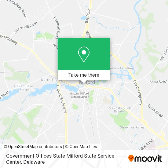 Government Offices State Milford State Service Center map