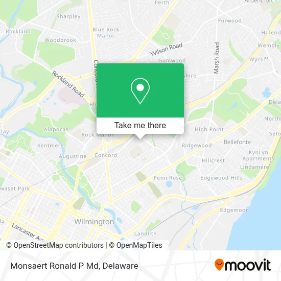 Monsaert Ronald P Md map