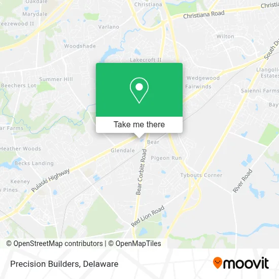 Precision Builders map
