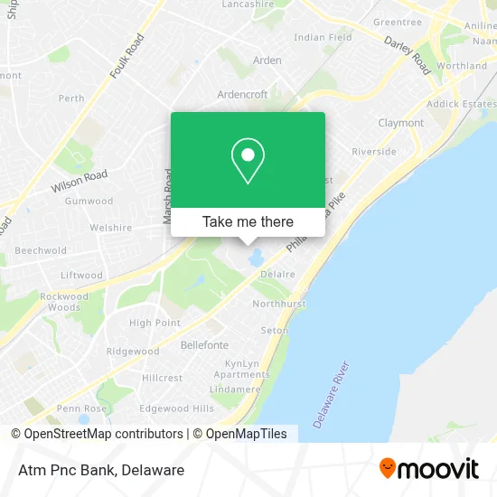Atm Pnc Bank map